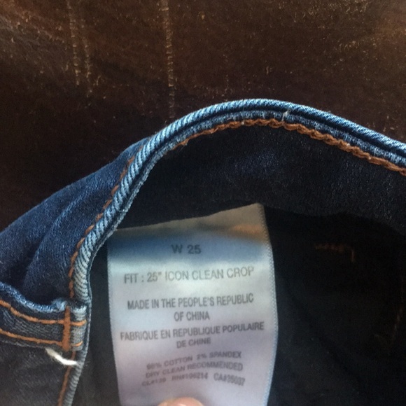 Nice Joe’s Jeans size 25 Icon Clean Crop Capri - Picture 7 of 8